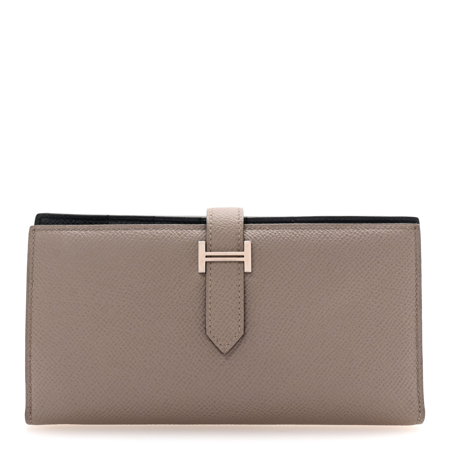 Epsom Bearn Gusset Wallet Gris Tourterelle Bleu Indigo