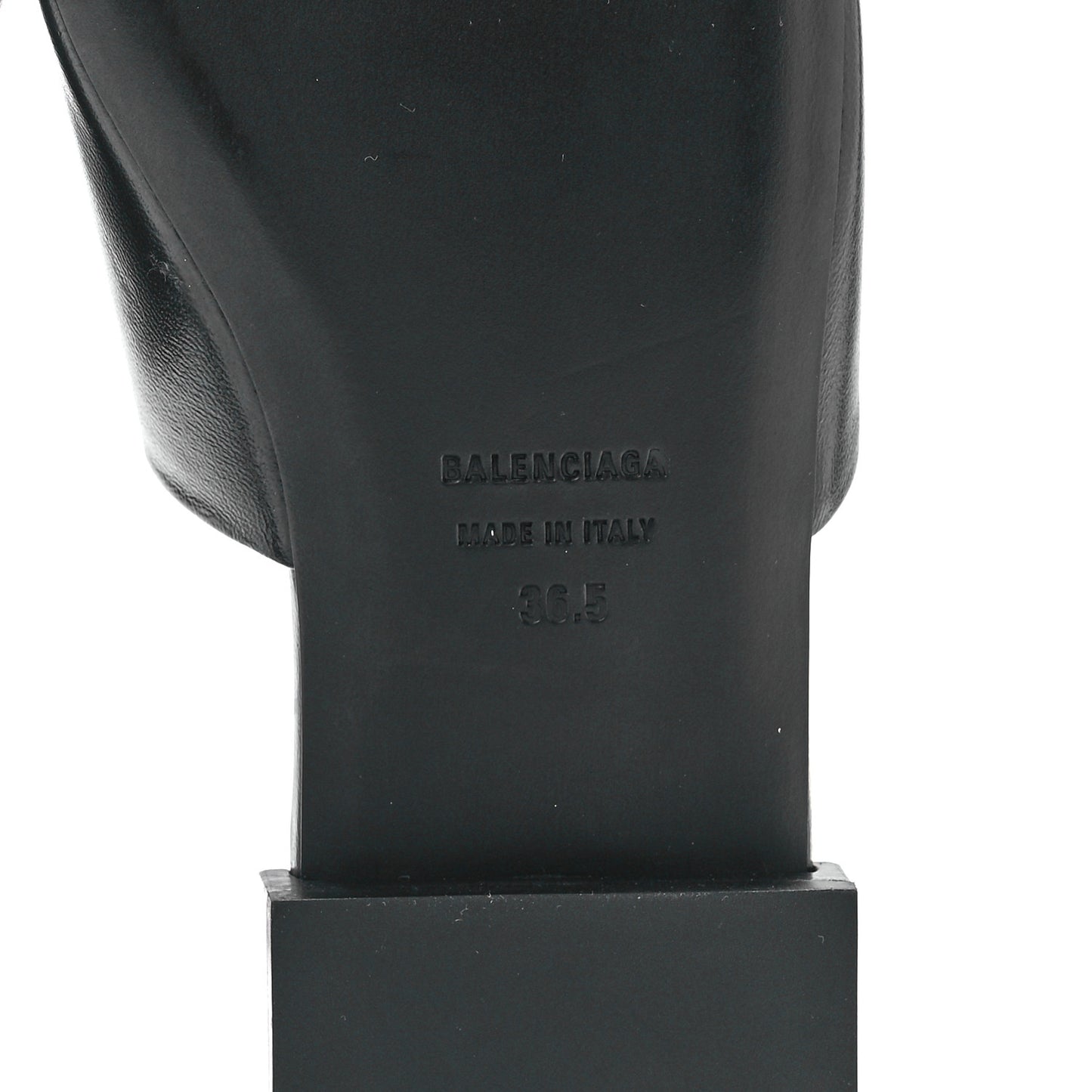 Nappa Soft Box Flat Sandals 36.5 Black White