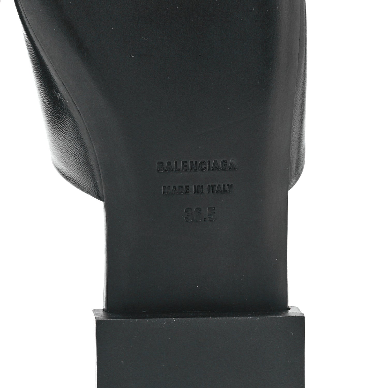 Balenciaga Nappa Soft Box Flat Sandals 36.5 Black White 6 of 9