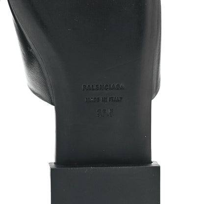 Balenciaga Nappa Soft Box Flat Sandals 36.5 Black White 6 of 9