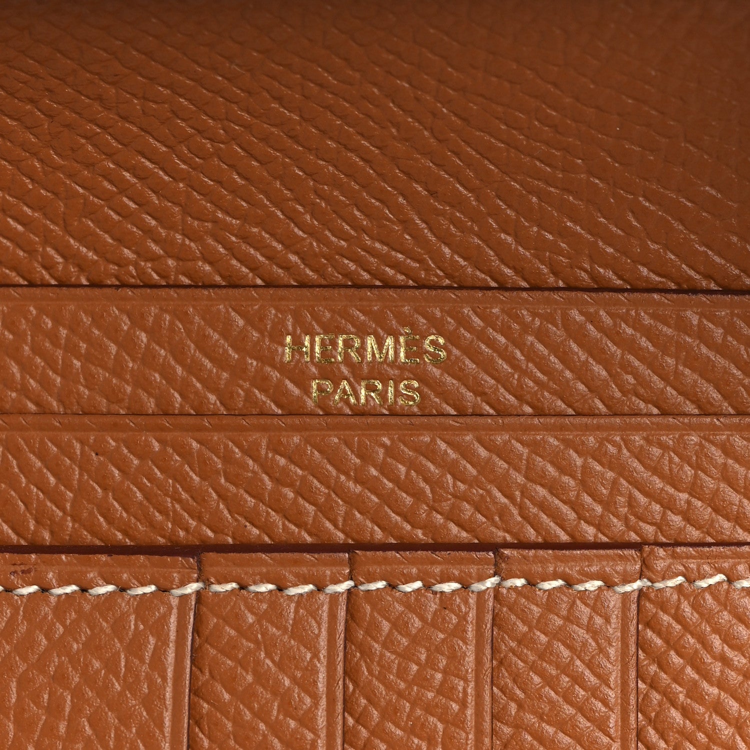 Hermes Epsom Bearn Compact Wallet Gold 6 of 8