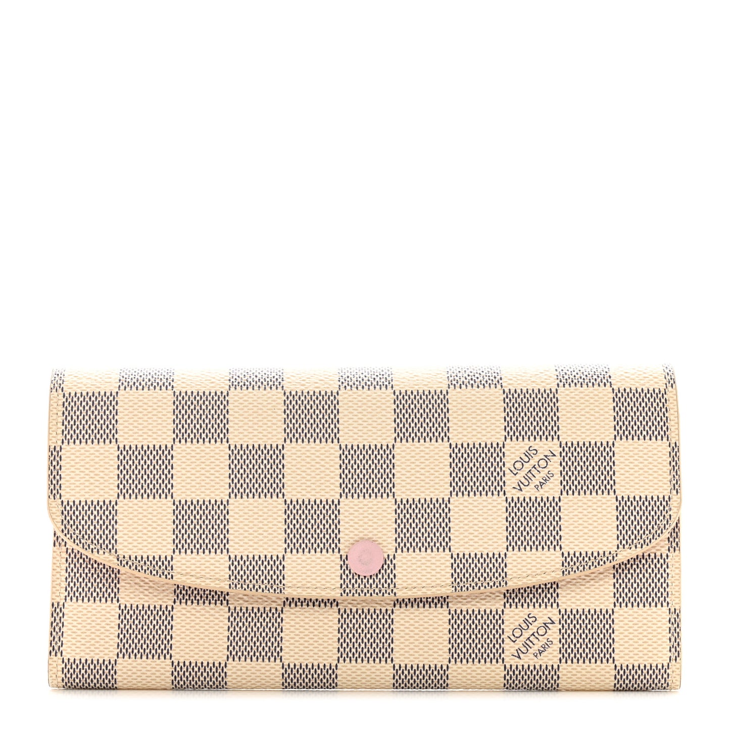 Damier Azur Emilie Wallet Rose Ballerine