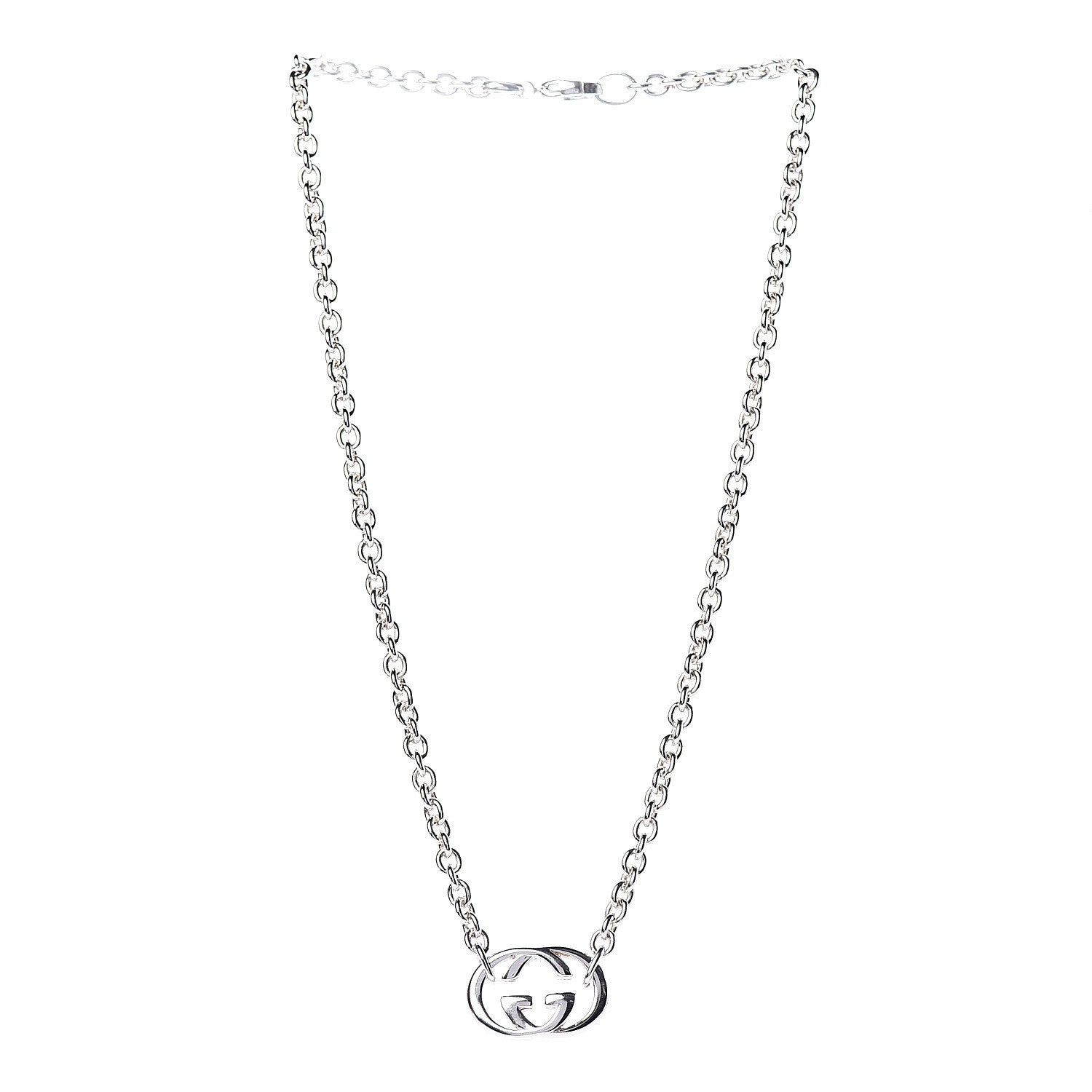 Gucci Sterling Silver Britt Necklace 3 of 8