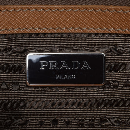 Prada Saffiano Travel Briefcase Beige 13 of 16
