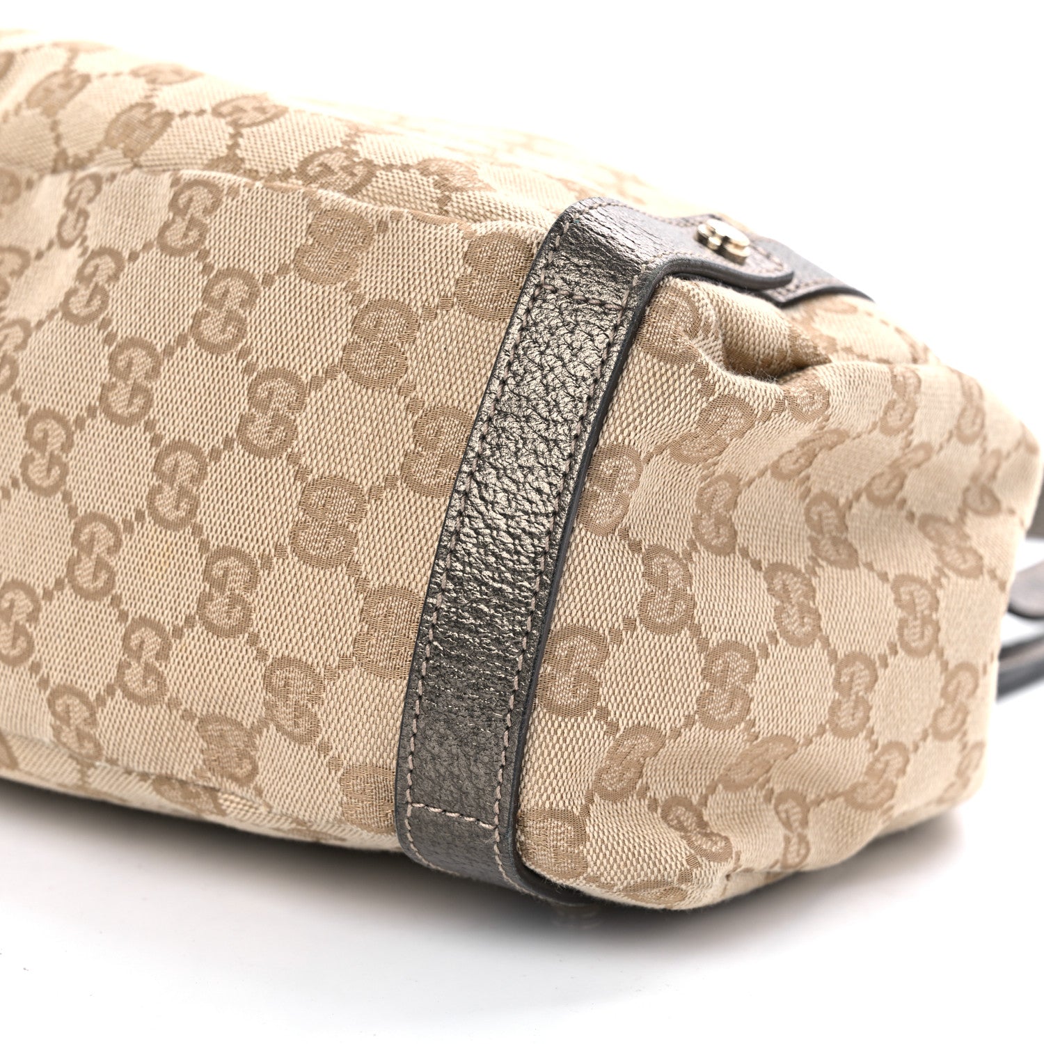 Gucci Monogram Medium Abbey Shoulder Bag Pewter 10 of 10