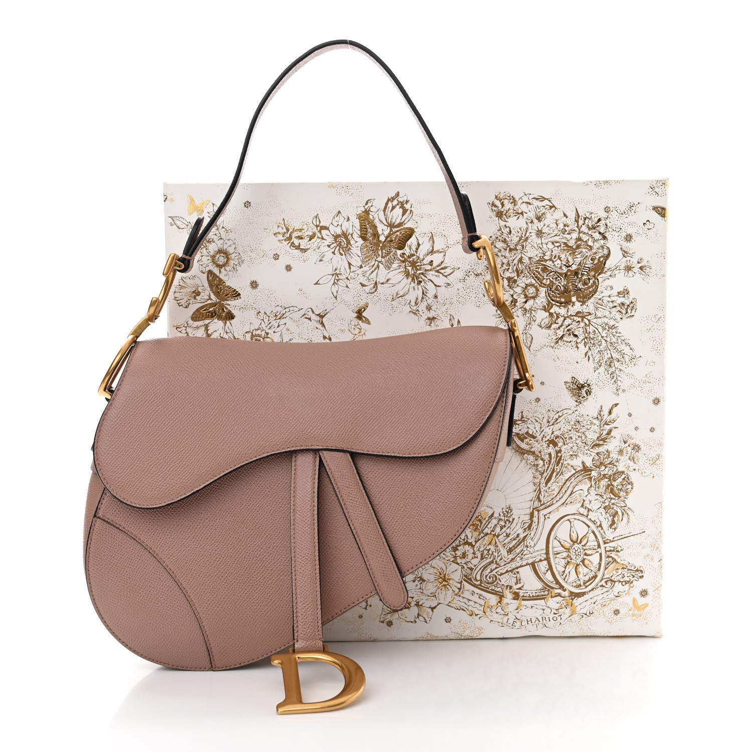Christian Dior Grained Calfskin Saddle Bag Fard 11 of 11