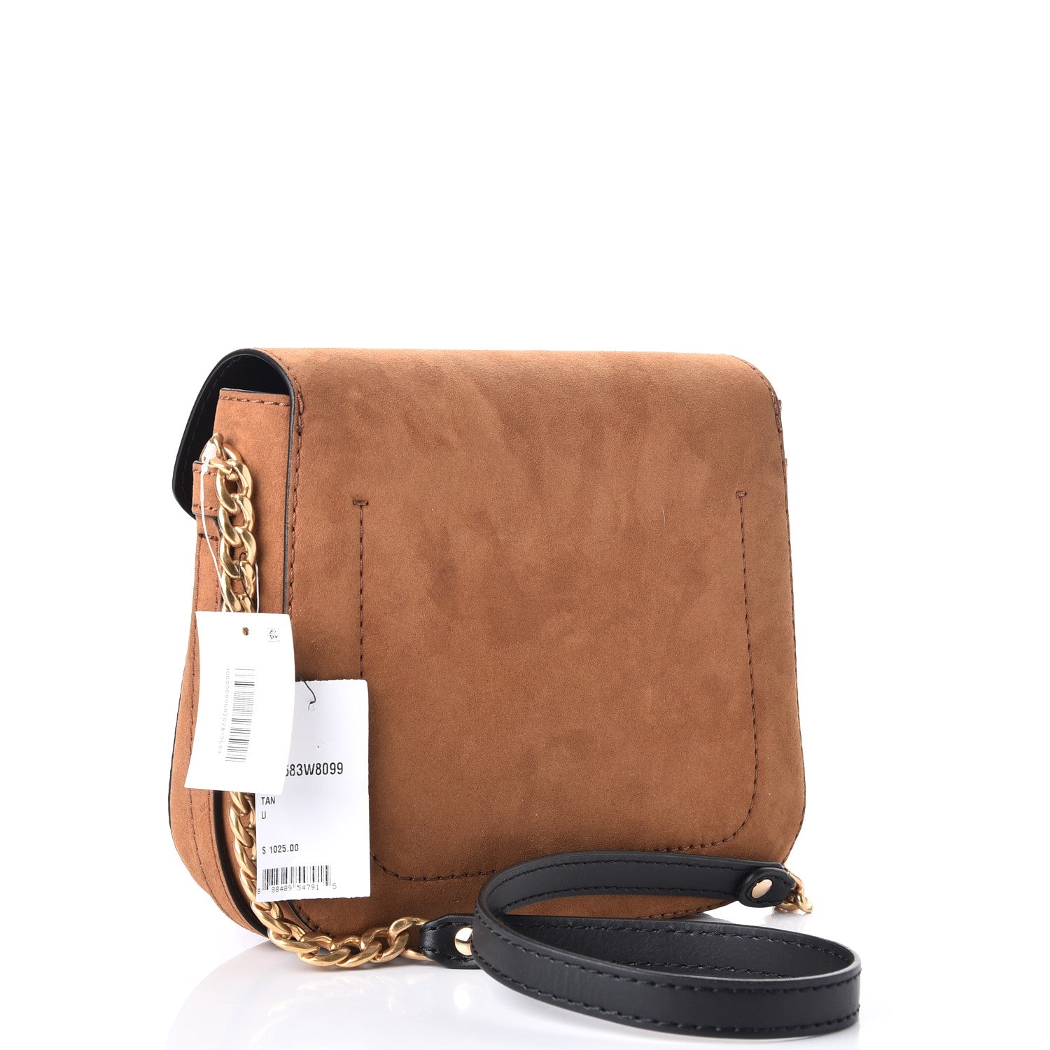 Stella McCartney Eco Alter Faux Suede Nappa Popper Shoulder Bag Tan 3 of 7