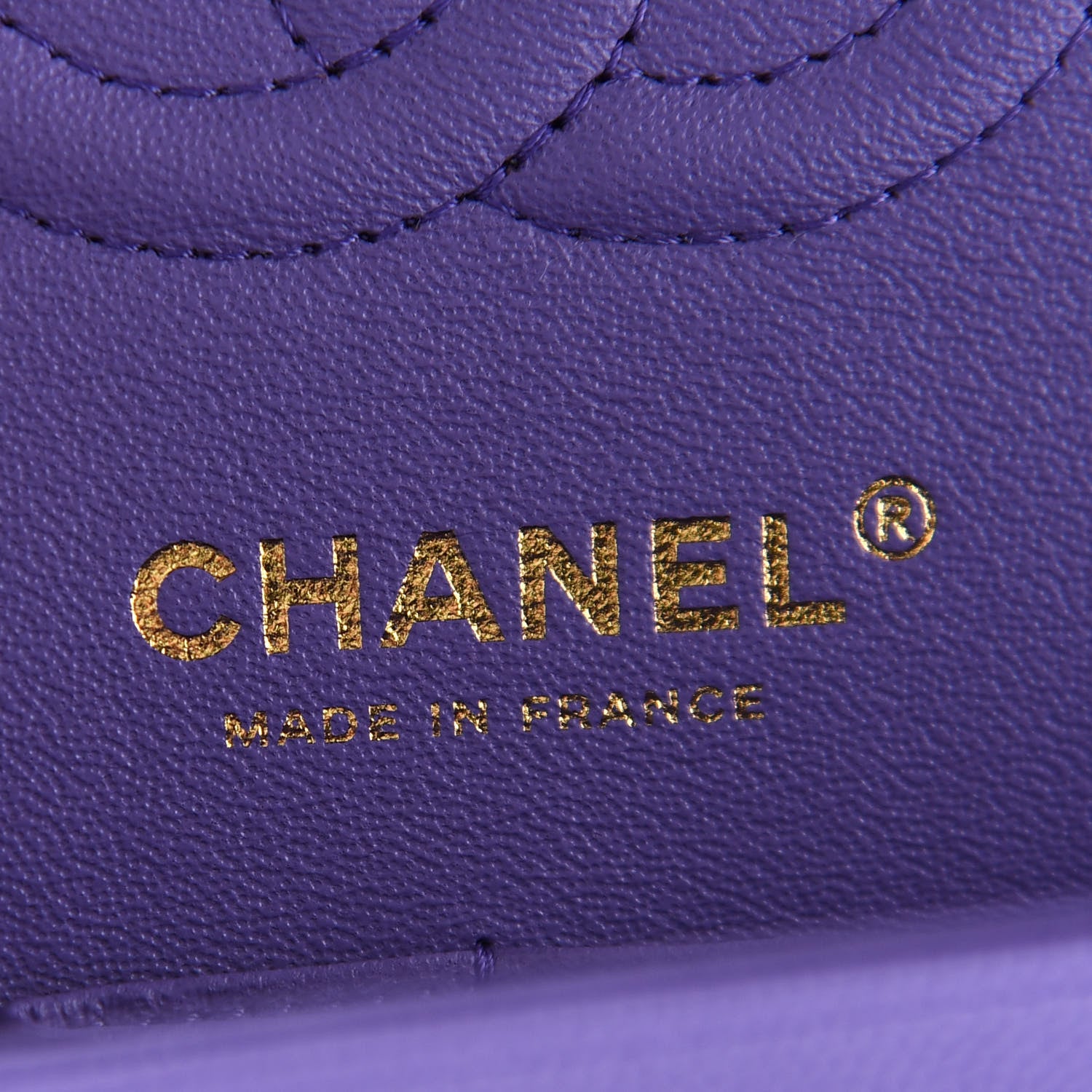 Chanel Caviar Quilted Small Double Flap Purple 6 of 9