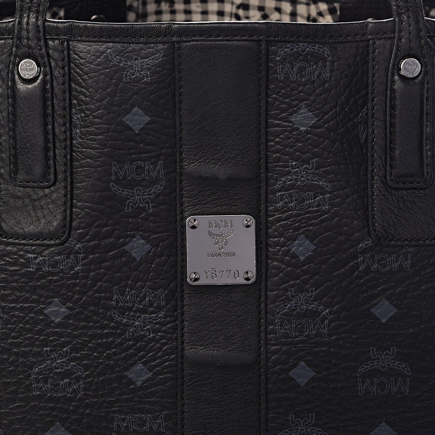 Visetos Large Liz Reversible Shopper Tote Black