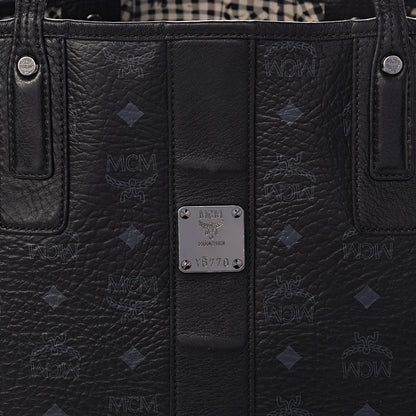 MCM Visetos Large Liz Reversible Shopper Tote Black 10 of 24