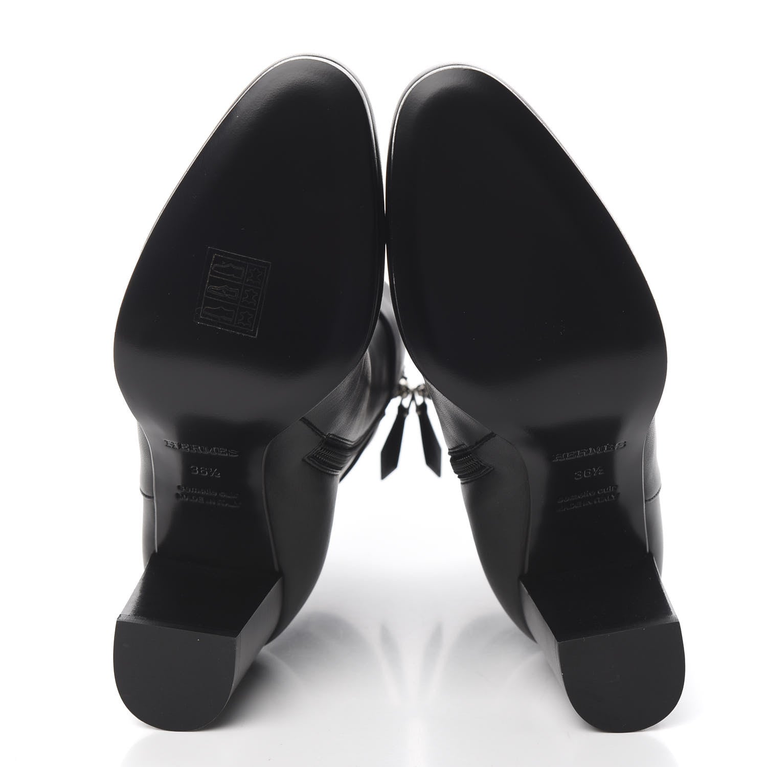 Hermes Calfskin Saint Germain Ankle Boots 36.5 Black 5 of 9