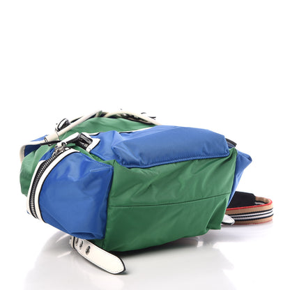 Burberry Nylon Medium Colorblock Rucksack Backpack Green Blue 4 of 10