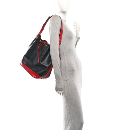 Louis Vuitton Epi Bi-Color Noe Castillan Red Black 2 of 10