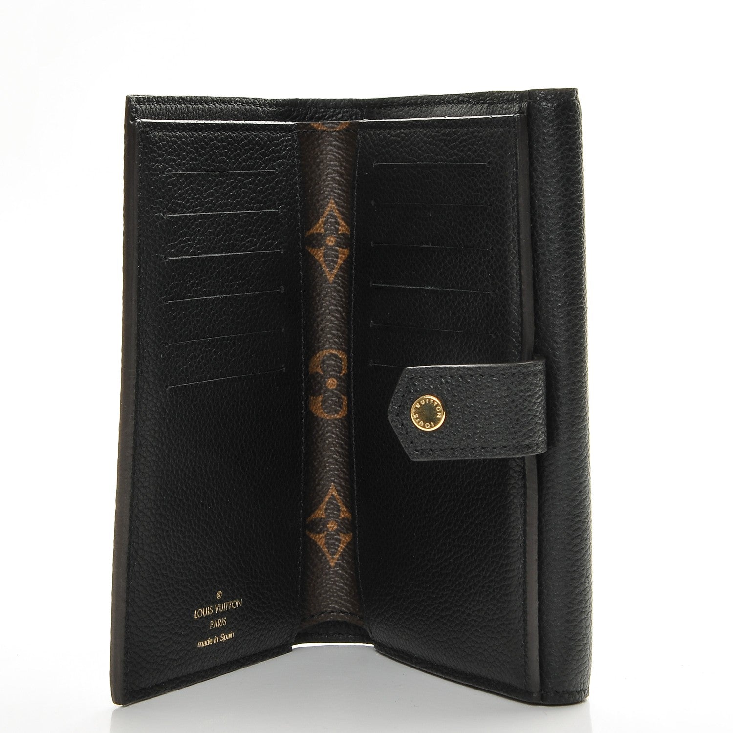 Louis Vuitton Monogram Pallas Compact Wallet Black 5 of 7