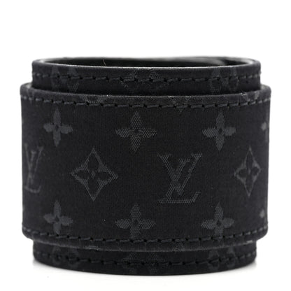 Louis Vuitton Satin Monogram Serrure Cuff Black 3 of 6