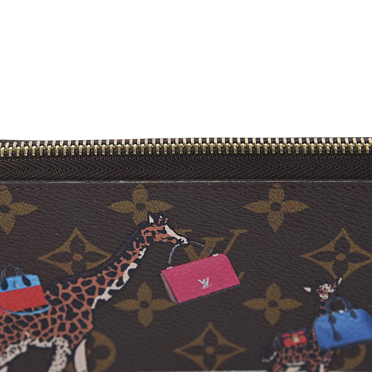 Monogram 2017 Christmas Animation Zippy Wallet