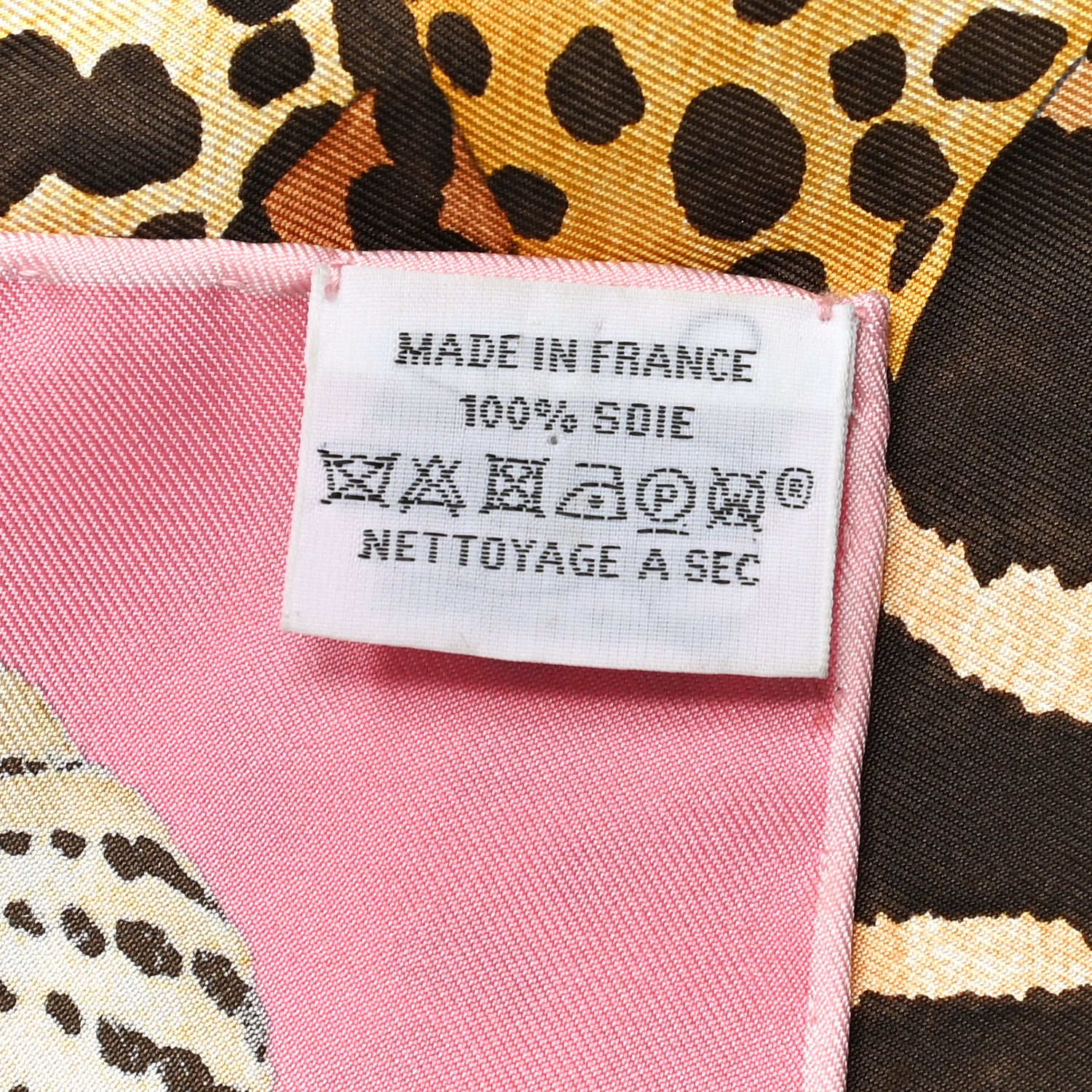 Hermes Silk Twill Lazy Leopardesses Scarf 90 Rose Vif Anthracite 3 of 8
