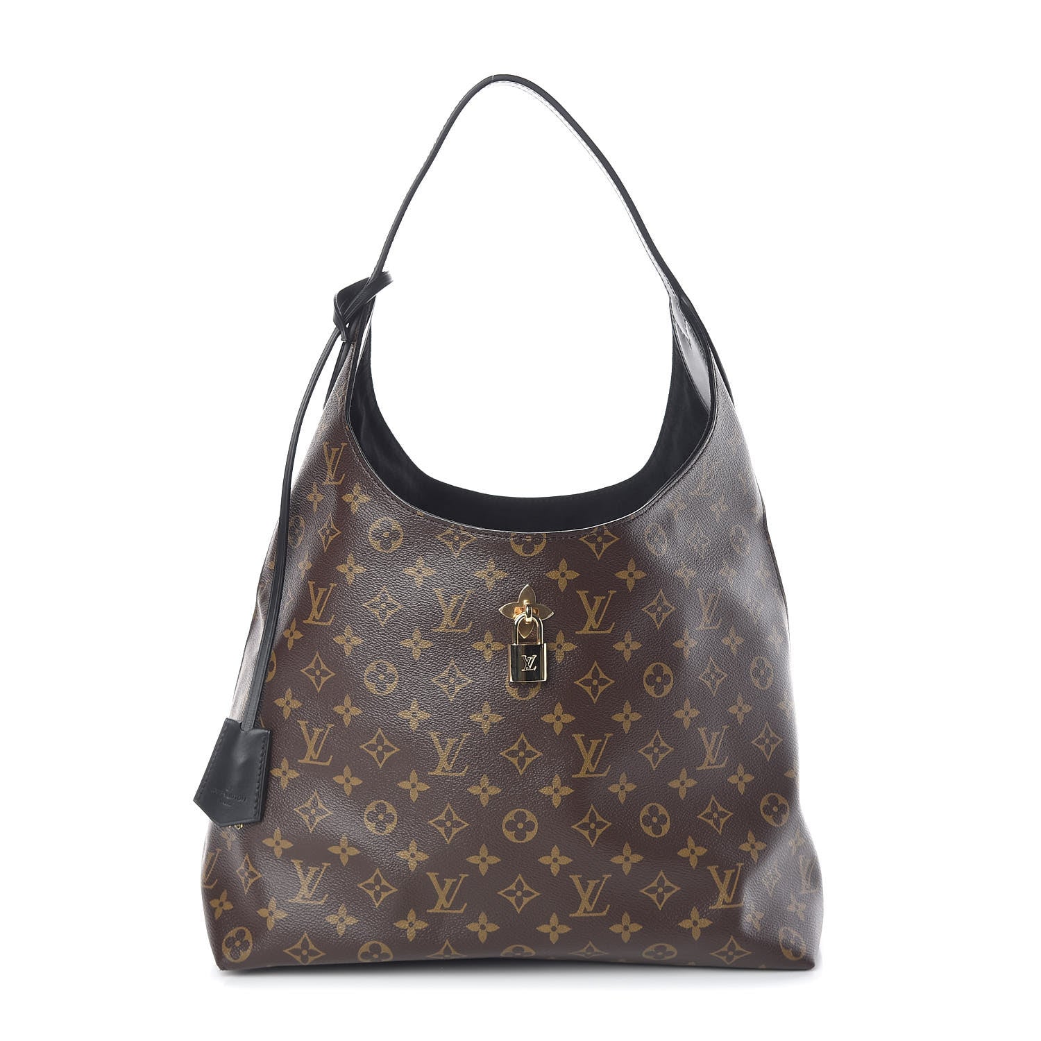 Louis Vuitton Monogram Flower Hobo Black 1 of 10