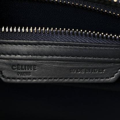 Celine Nubuck Smooth Calfskin Micro Tri-Color Luggage Bright Blue 6 of 10