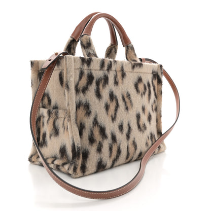 Celine Textile Canvas Triomphe Small Cabas Thais Leopard 2 of 9