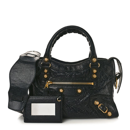Balenciaga Agneau Giant 12 Gold Hardware Mini City Black 1 of 13
