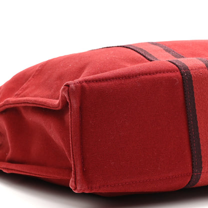 Hermes Canvas Fourre Tout MM Red 8 of 10