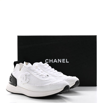 Chanel Fabric Logo Sneakers 39 White 16 of 16