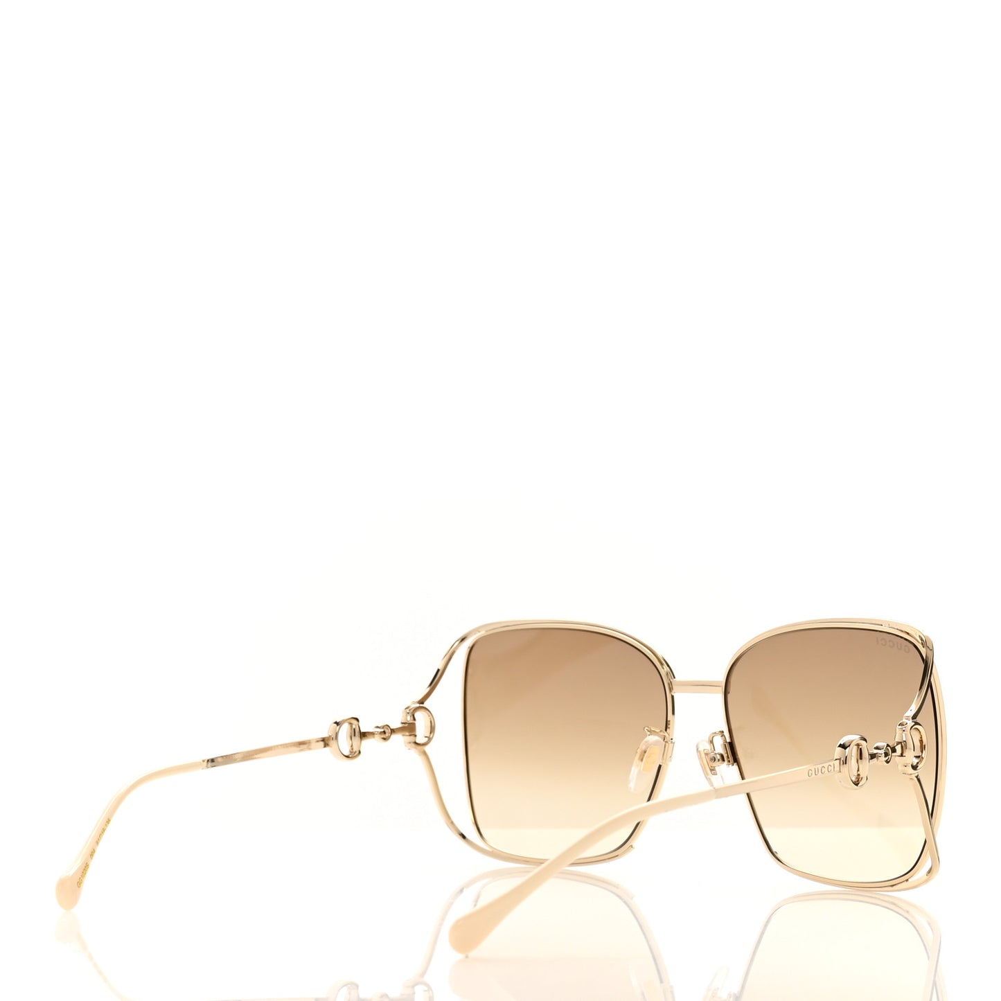 Horsebit Square Frame Sunglasses GG1020S Gold