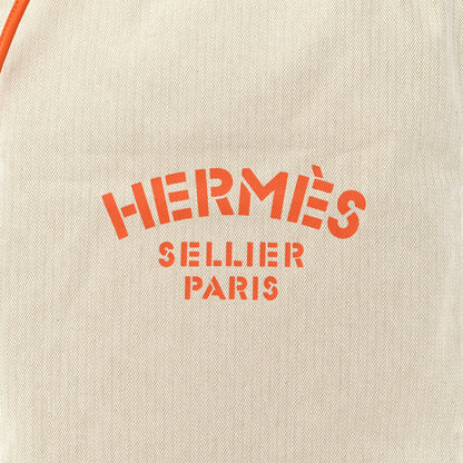 Hermes Canvas Swift Aline Grooming Bag Orange 7 of 9