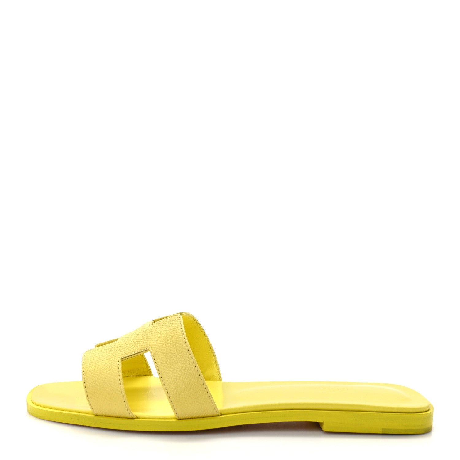 Hermes Epsom Oran Sandals 40 Jaune Pollen 1 of 9