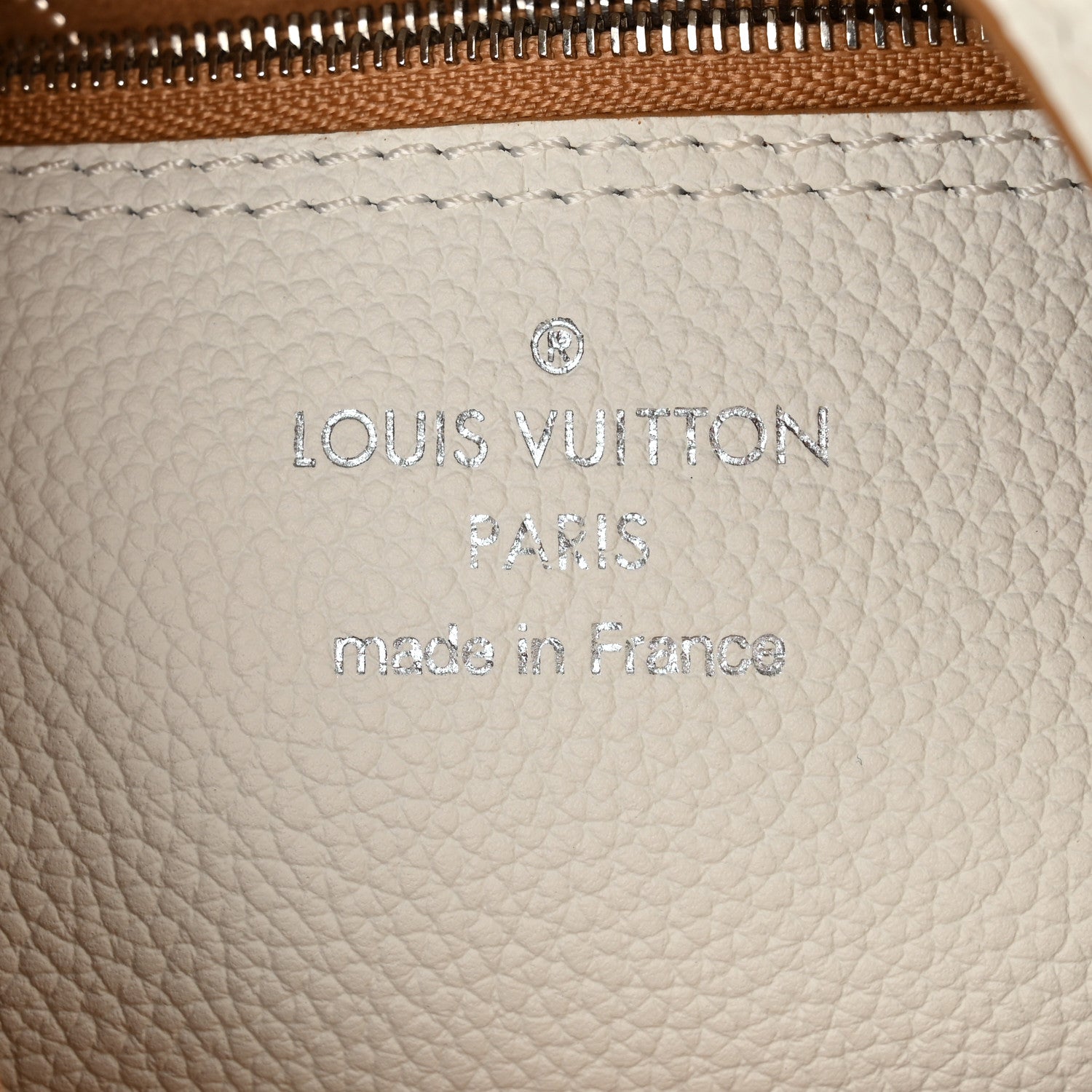 Louis Vuitton Mahina Carmel Hobo Snow 6 of 11
