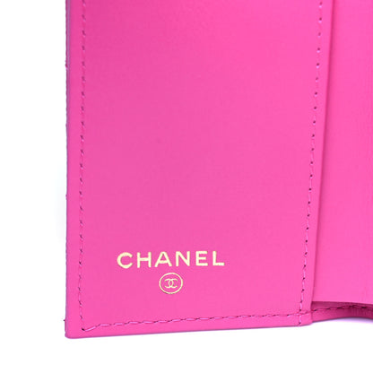 Chanel Caviar Quilted Small Double Flap Card Holder Pink 4 of 6