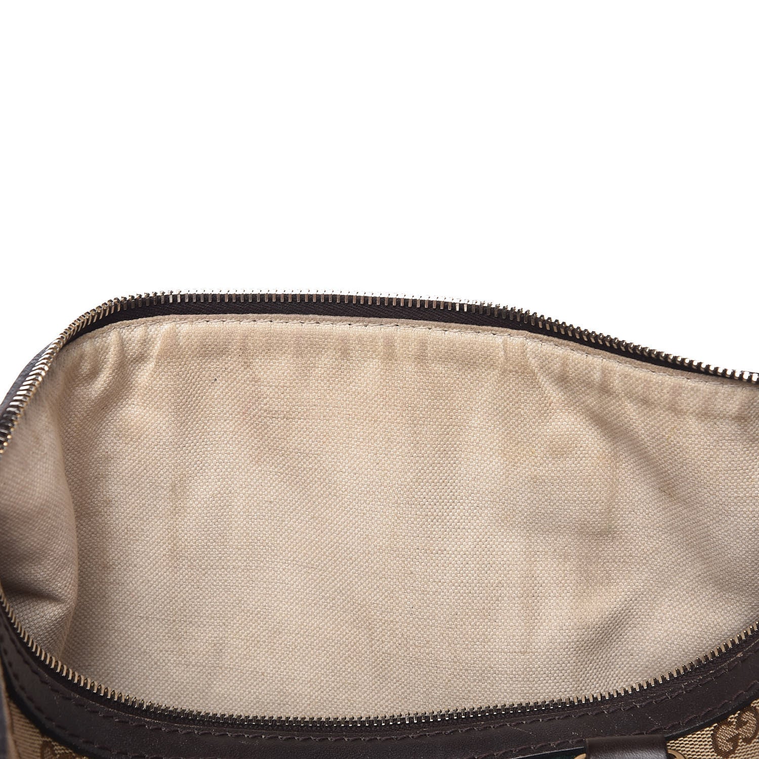 Gucci Monogram Vintage Web Medium Boston Dark Brown 12 of 29