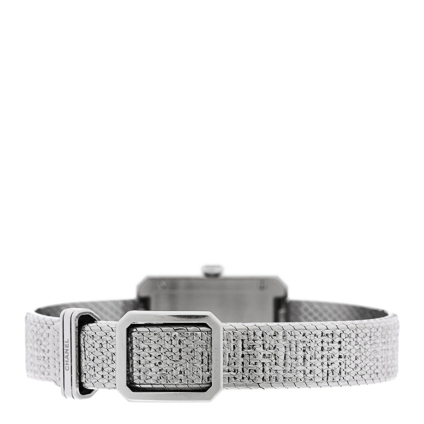 Stainless Steel Diamond Bezel 21mm Boy-Friend Tweed Quartz Watch Black