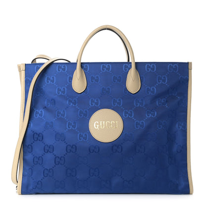 Gucci Econyl Nylon Monogram Large Off The Grid Tote Bag Orient Blue New Plaster 1 of 9