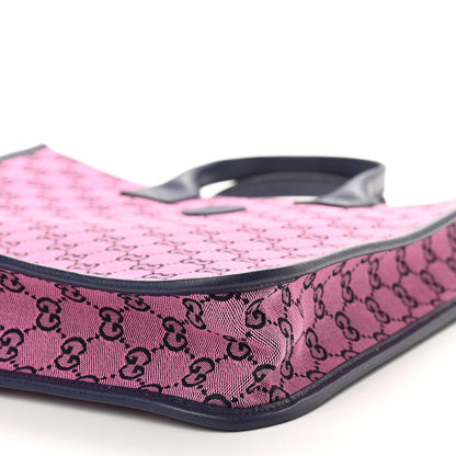 Gucci Monogram Multicolor Small Retro Interlocking G Childrens Tote Pink Blue 10 of 10