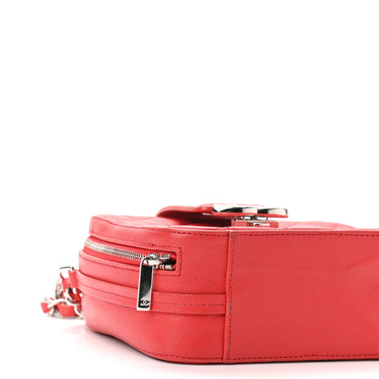 Chanel Lambskin Quilted Mini CC Box Camera Bag Red 5 of 14