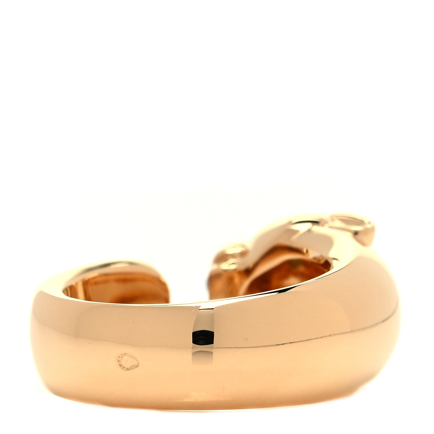 Cartier 18K Yellow Gold Tsavorite Onyx Panthere De Cartier Ring 54 6.75 4 of 5