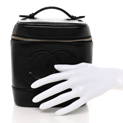 Chanel Caviar Vanity Cosmetic Case Black 2 of 10