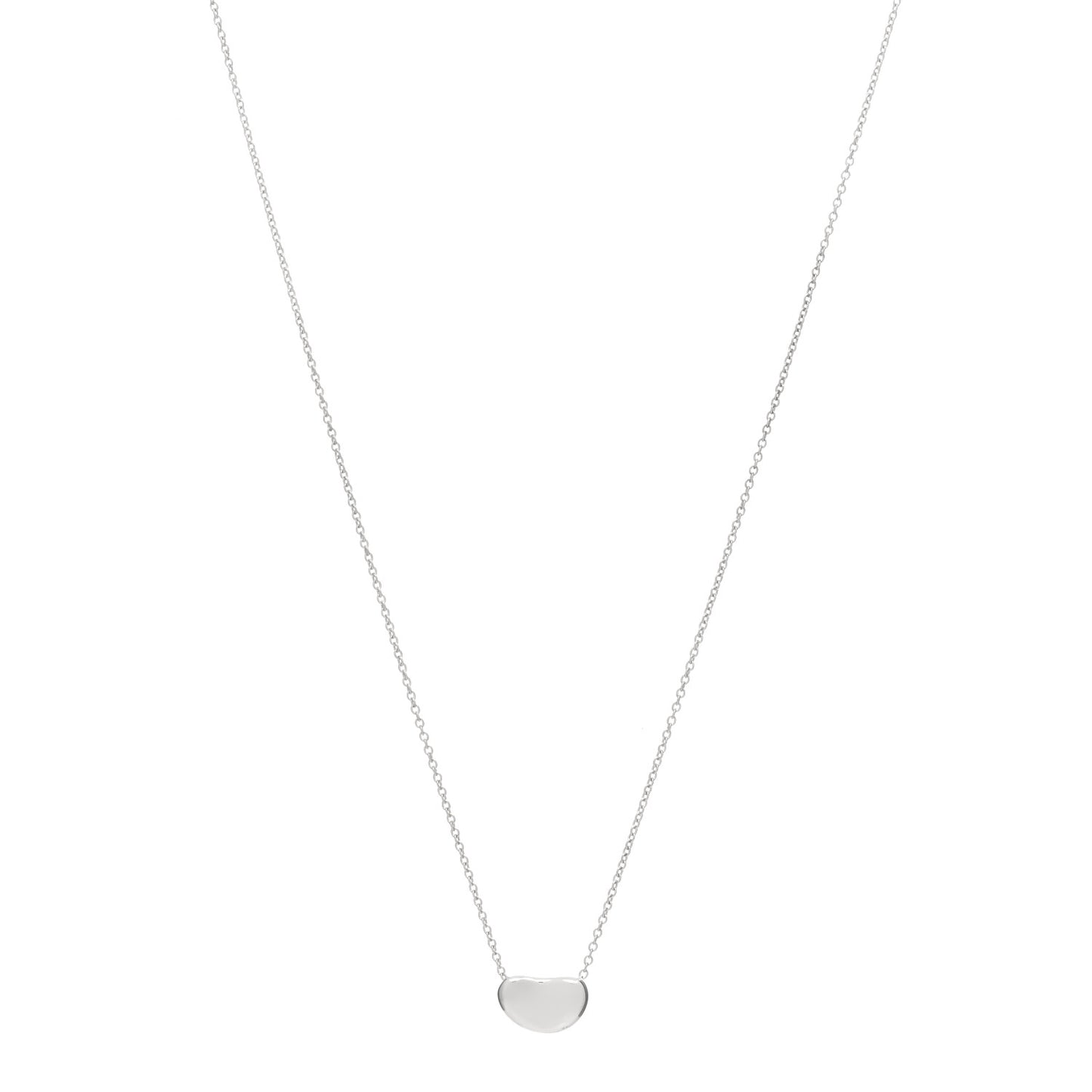 Sterling Silver 9mm Elsa Peretti Bean Pendant Necklace