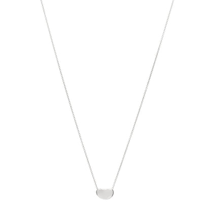 Tiffany Sterling Silver 9mm Elsa Peretti Bean Pendant Necklace 1 of 3