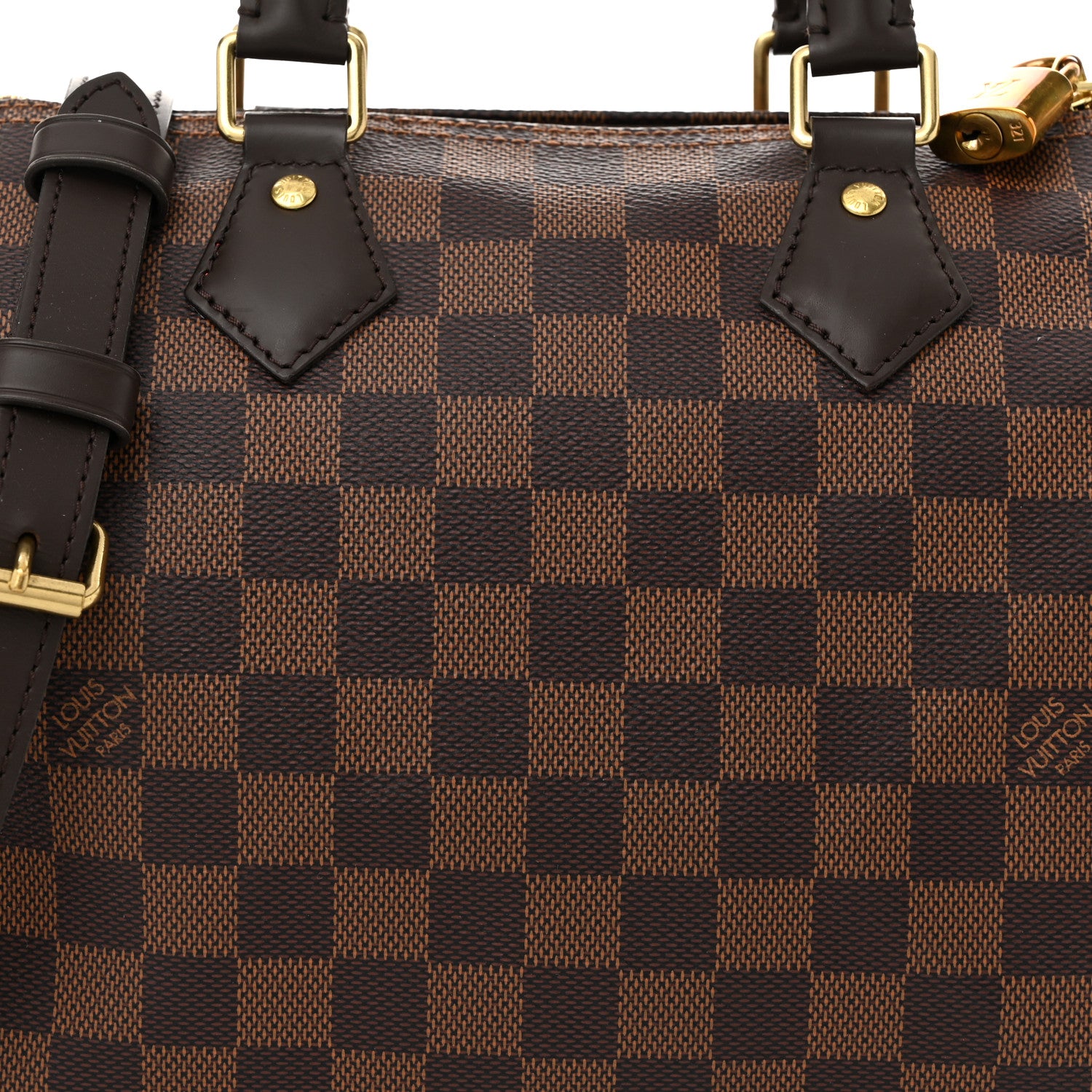 Louis Vuitton Damier Ebene Speedy Bandouliere 25 7 of 9