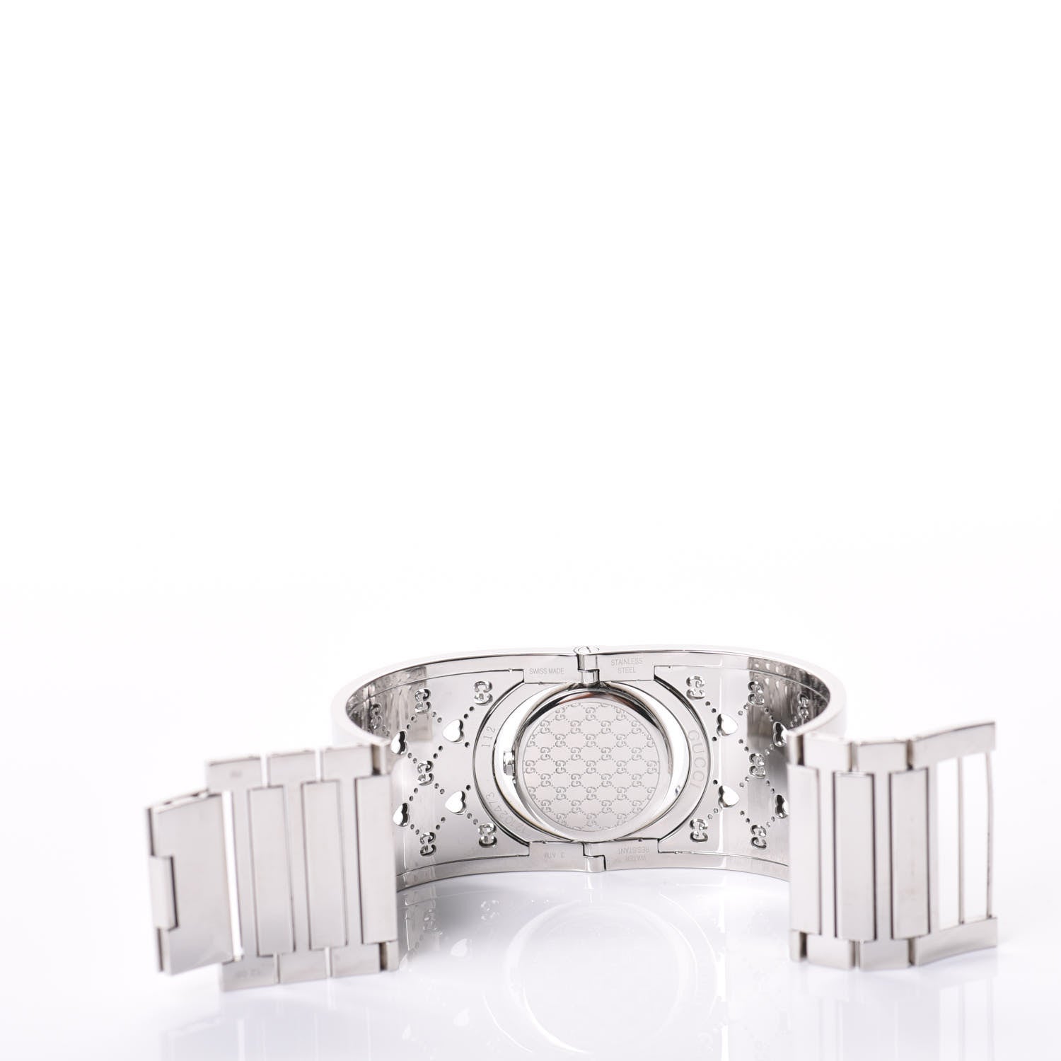 Gucci Stainless Steel Mother of Pearl 33mm Twirl Heart Quartz Watch 6 of 7