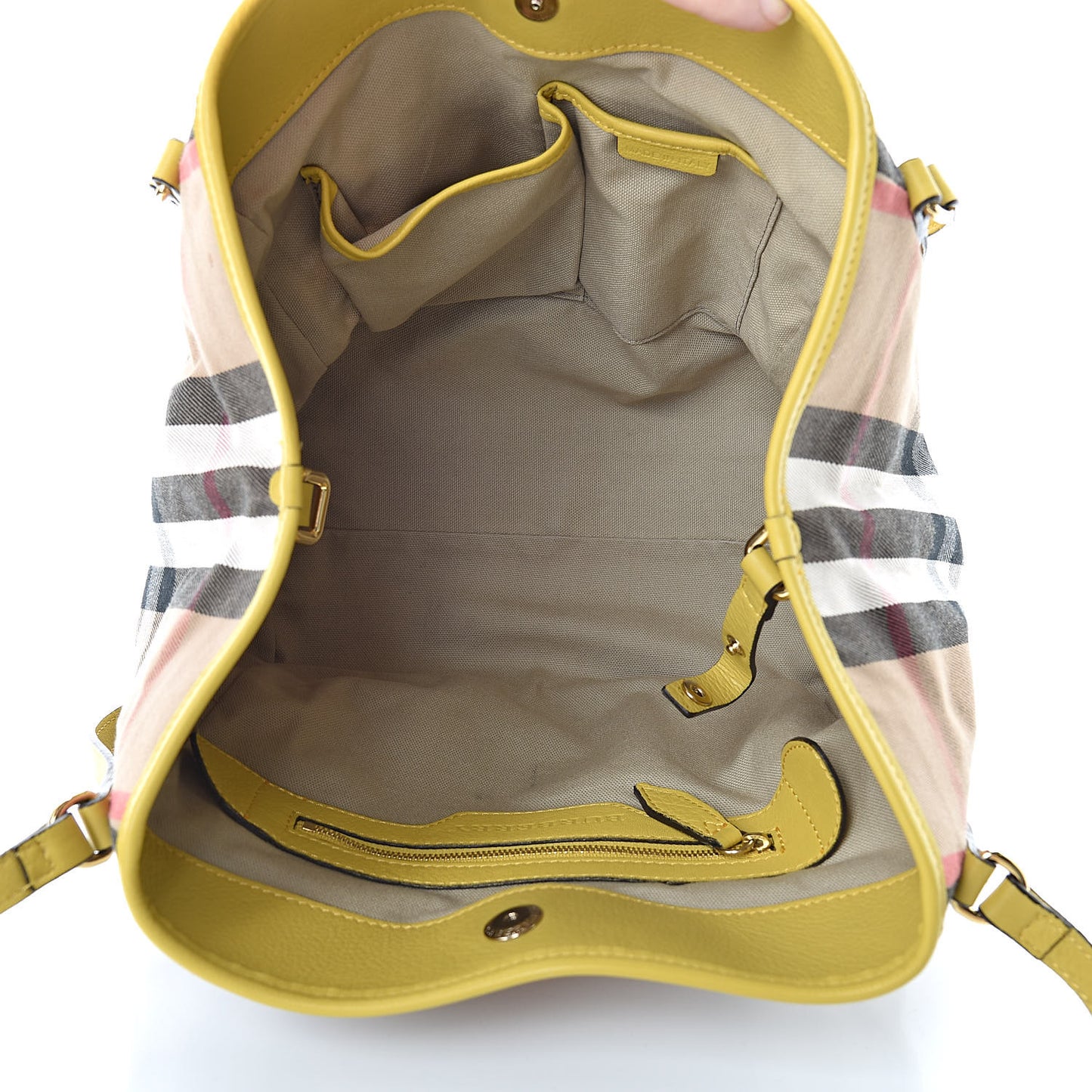 House Check Small Canterbury Tote Yellow