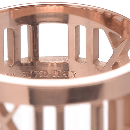 Tiffany 18K Rose Gold Diamond Open Atlas Ring 56 7.5 6 of 7