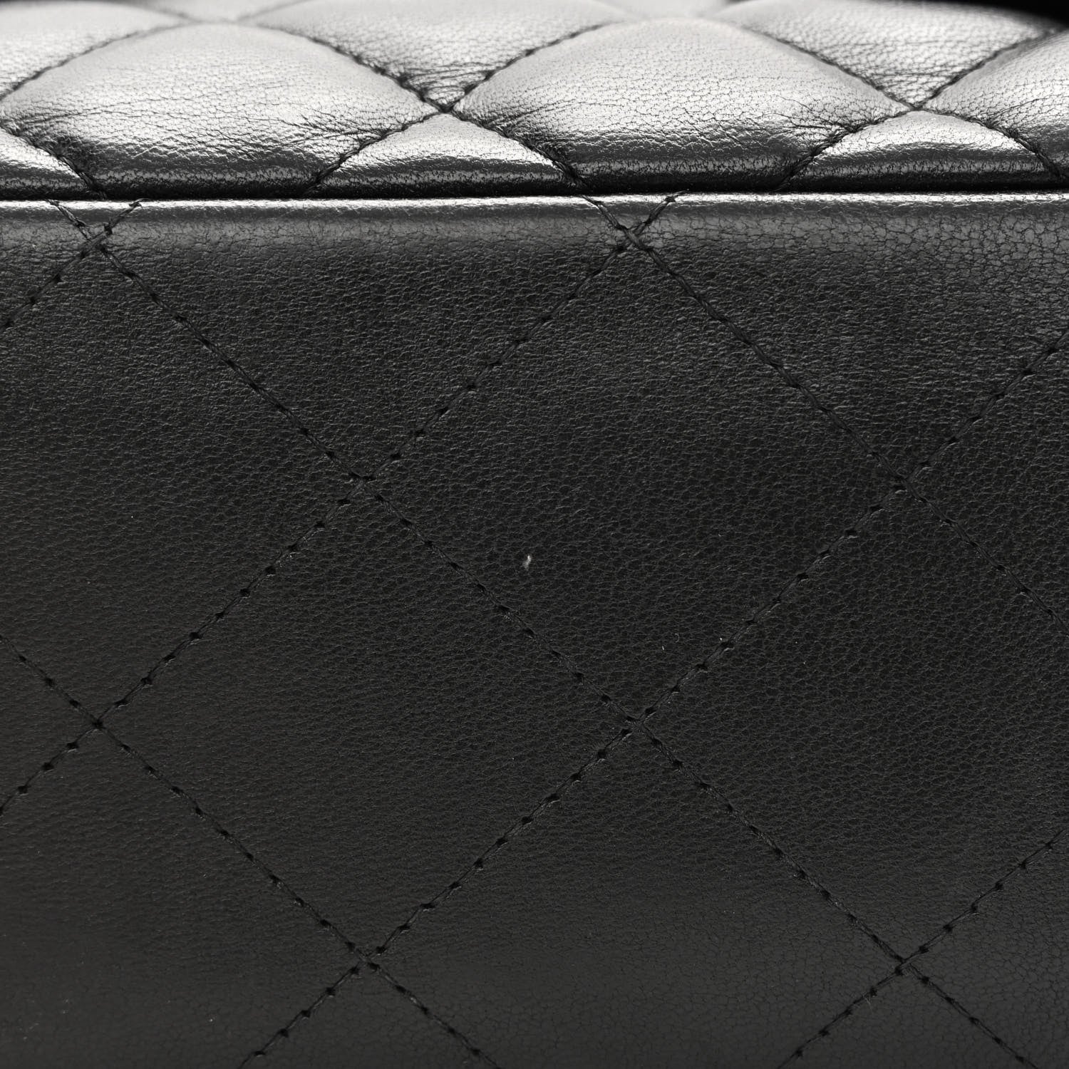 Chanel Lambskin Quilted Jumbo Double Flap Black 17 of 21