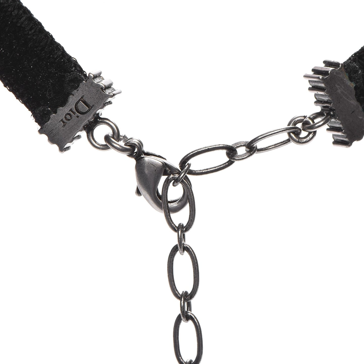 Velvet Crystal J’Adior Choker Necklace Black