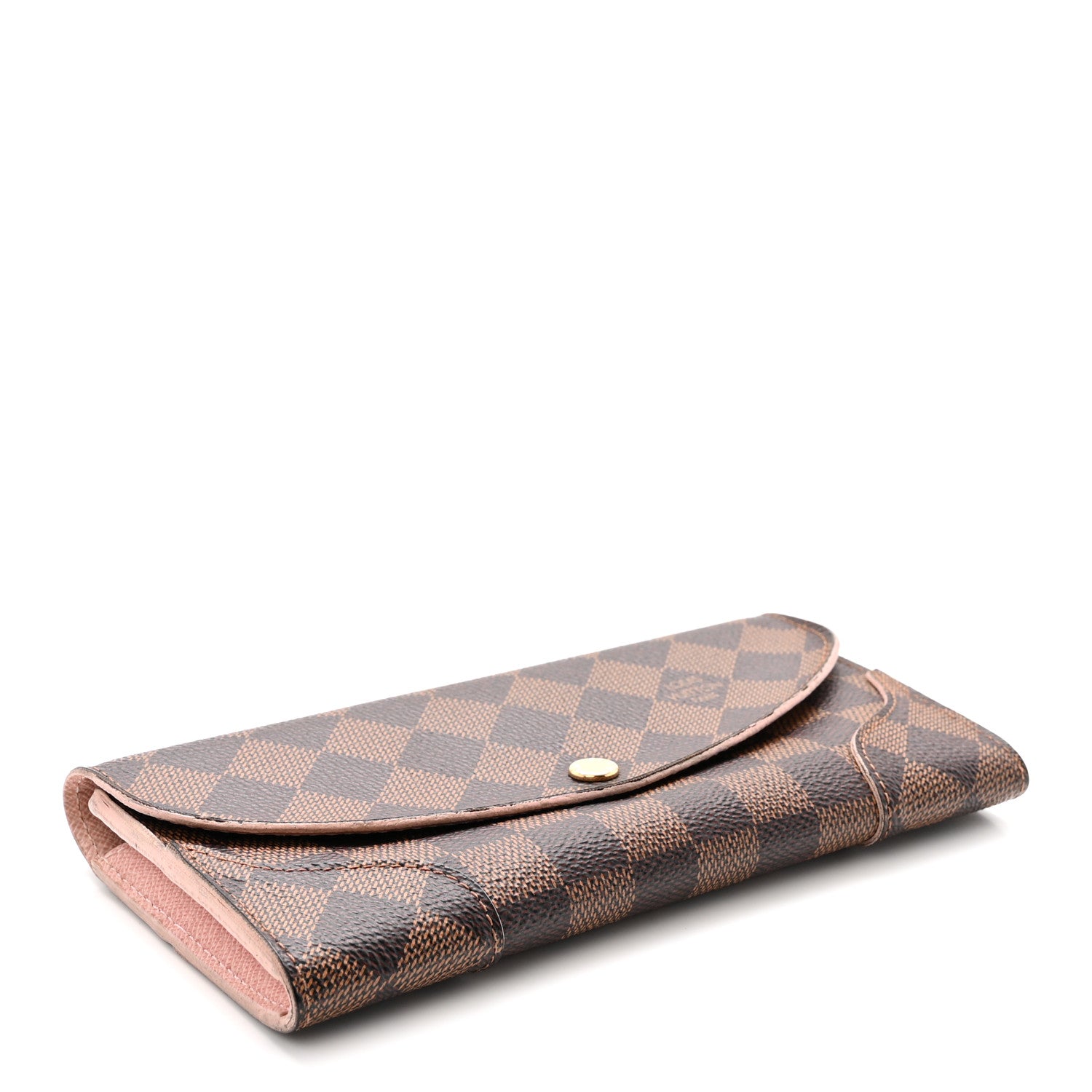 Louis Vuitton Damier Ebene Caissa Wallet Rose Ballerine 4 of 6