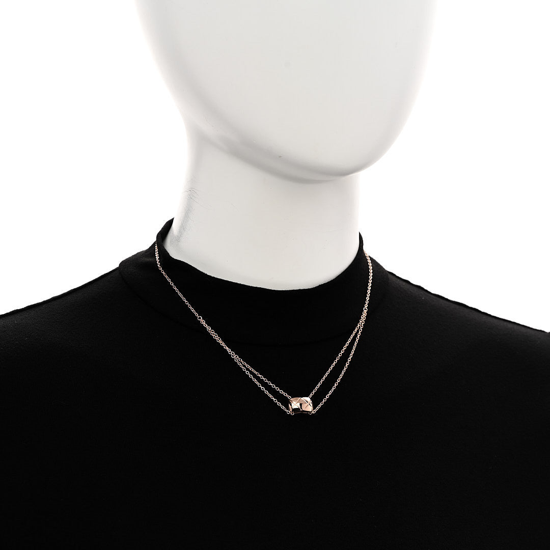 18K Beige Gold Coco Crush Pendant Necklace