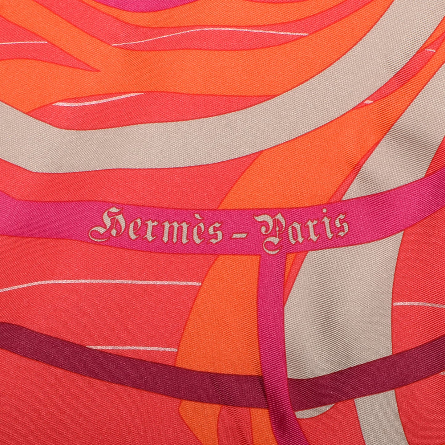 Silk Comme Histoires Scarf 90 Rouge Prune Orange